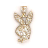 Diamond Bunny Pendant 10K - White Carat - USA & Canada